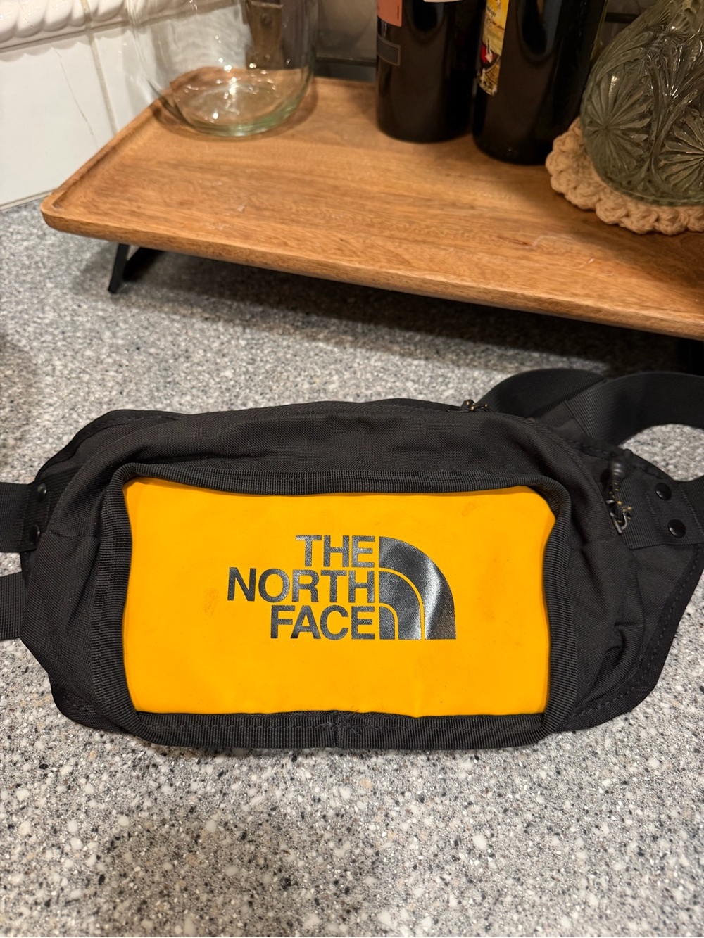 The North Face Black and Yellow Waist Pack